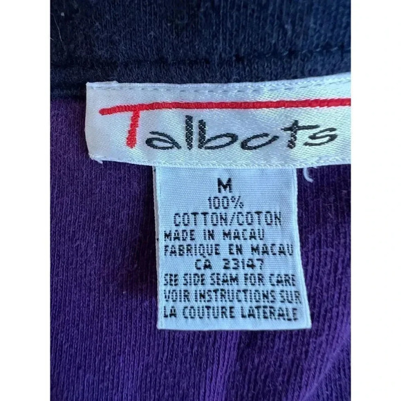 Talbot’s navy full zip cotton jacket Size Medium - Picture 4 of 7